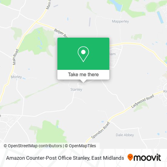 Amazon Counter-Post Office Stanley map