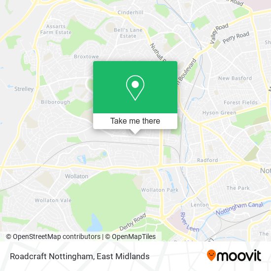 Roadcraft Nottingham map