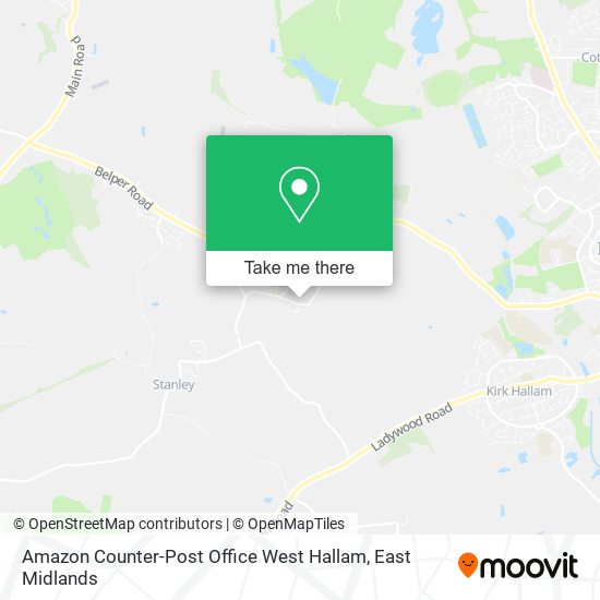 Amazon Counter-Post Office West Hallam map