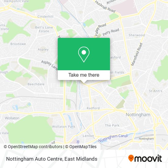 Nottingham Auto Centre map