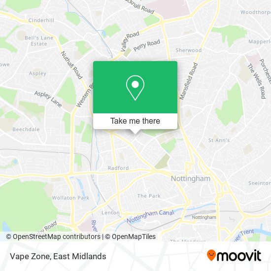 Vape Zone map