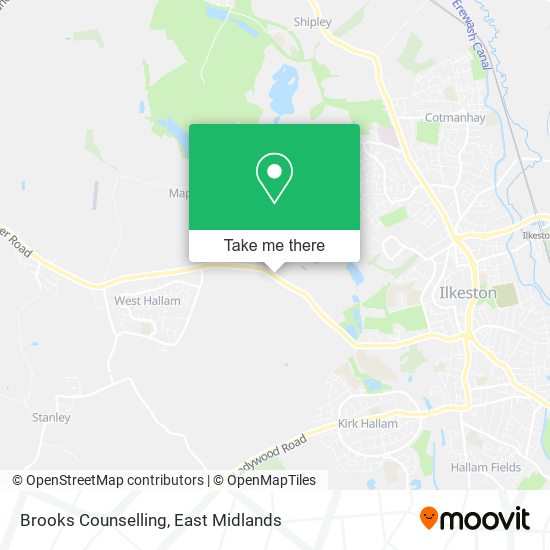 Brooks Counselling map