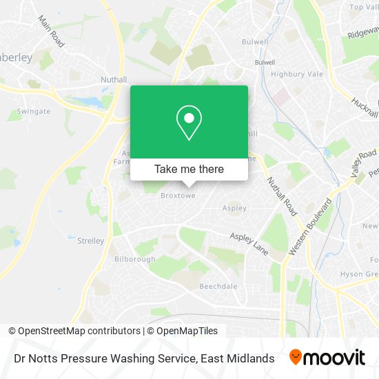 Dr Notts Pressure Washing Service map