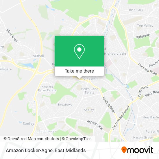 Amazon Locker-Aghe map