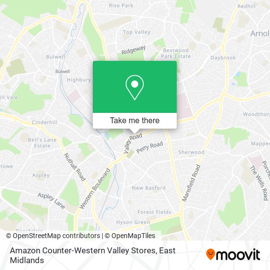 Amazon Counter-Western Valley Stores map