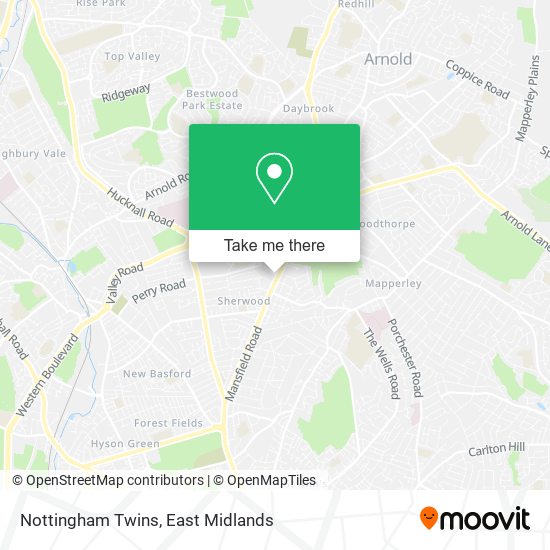 Nottingham Twins map