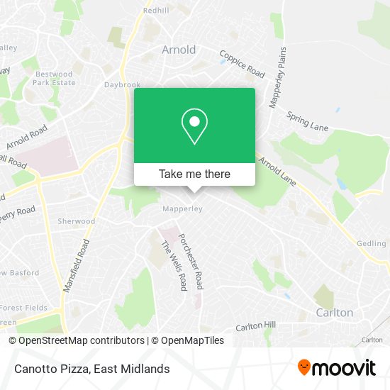 Canotto Pizza map
