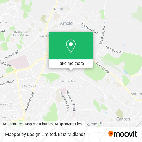 Mapperley Design Limited map