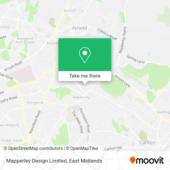 Mapperley Design Limited map