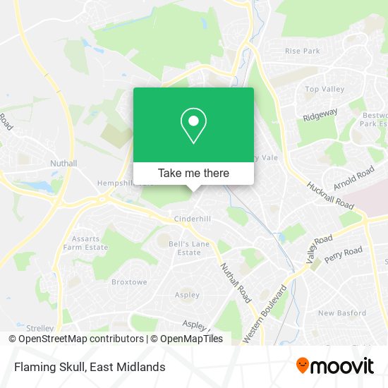Flaming Skull map