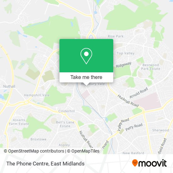 The Phone Centre map