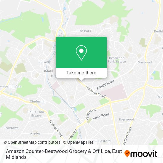 Amazon Counter-Bestwood Grocery & Off Lice map