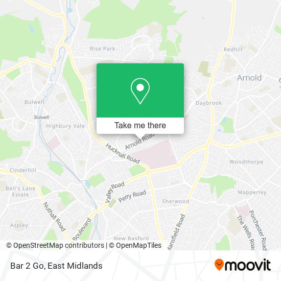 Bar 2 Go map