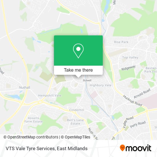 VTS Vale Tyre Services map