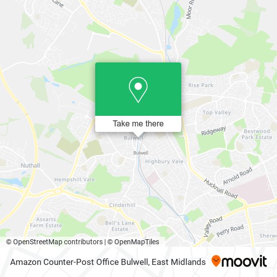 Amazon Counter-Post Office Bulwell map