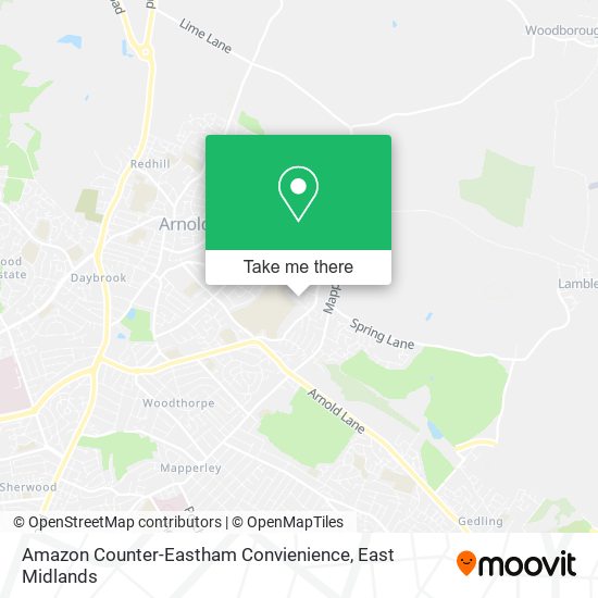 Amazon Counter-Eastham Convienience map