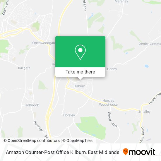 Amazon Counter-Post Office Kilburn map