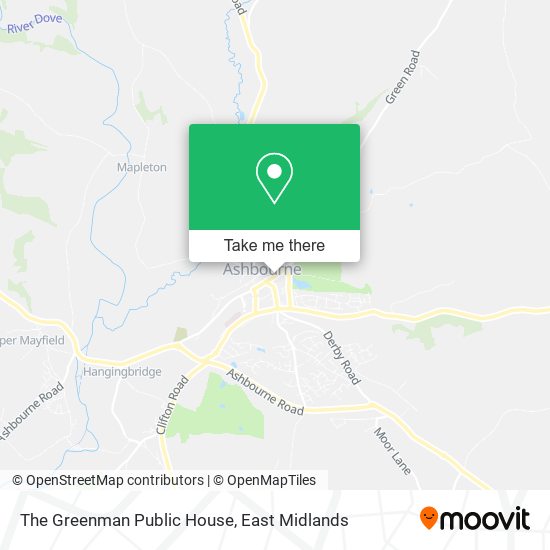 The Greenman Public House map