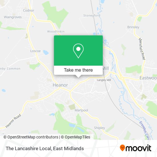 The Lancashire Local map