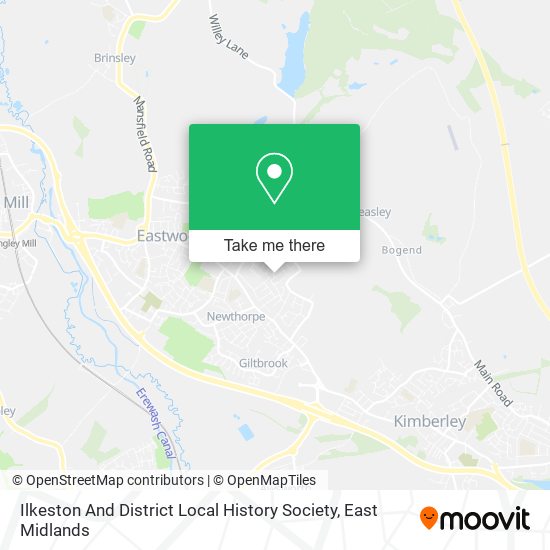 Ilkeston And District Local History Society map