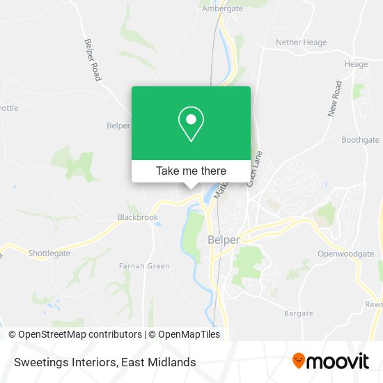 Sweetings Interiors map