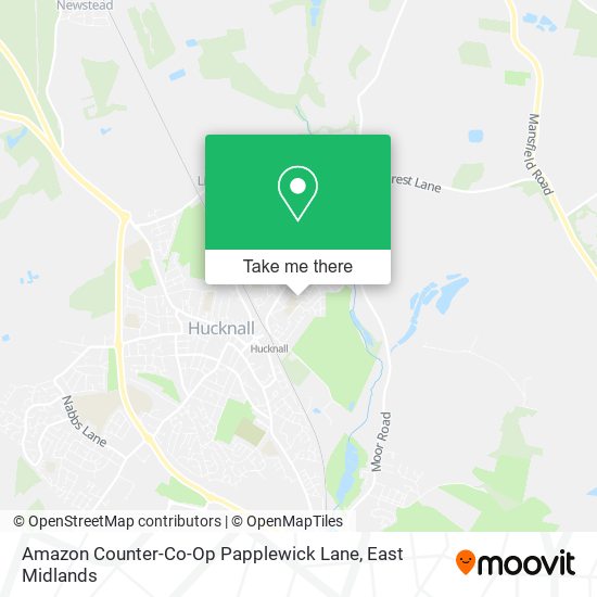 Amazon Counter-Co-Op Papplewick Lane map