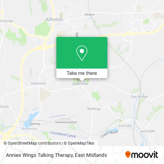 Annies Wings Talking Therapy map