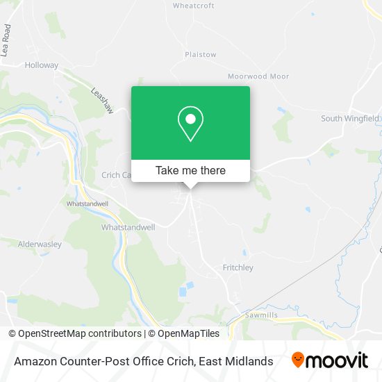 Amazon Counter-Post Office Crich map