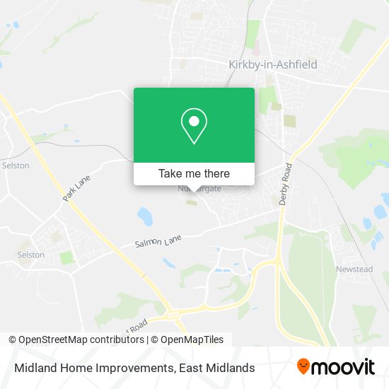 Midland Home Improvements map