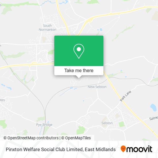 Pinxton Welfare Social Club Limited map