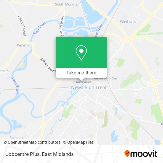 Jobcentre Plus map