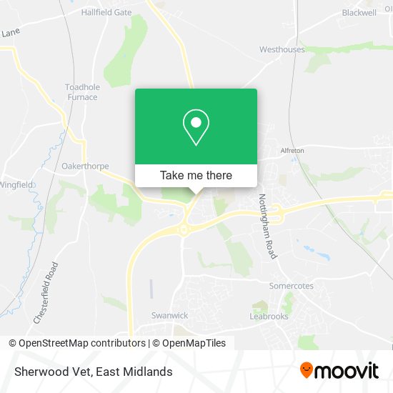 Sherwood Vet map