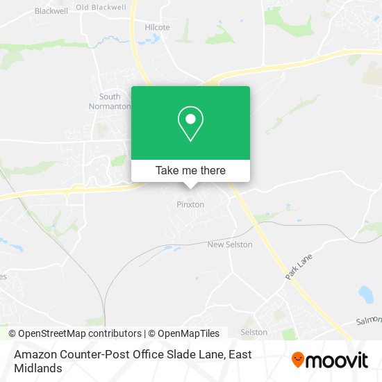 Amazon Counter-Post Office Slade Lane map