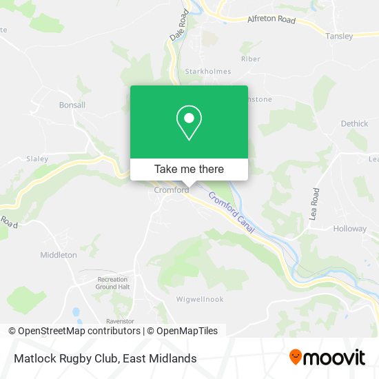 Matlock Rugby Club map