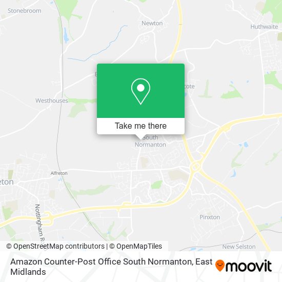 Amazon Counter-Post Office South Normanton map
