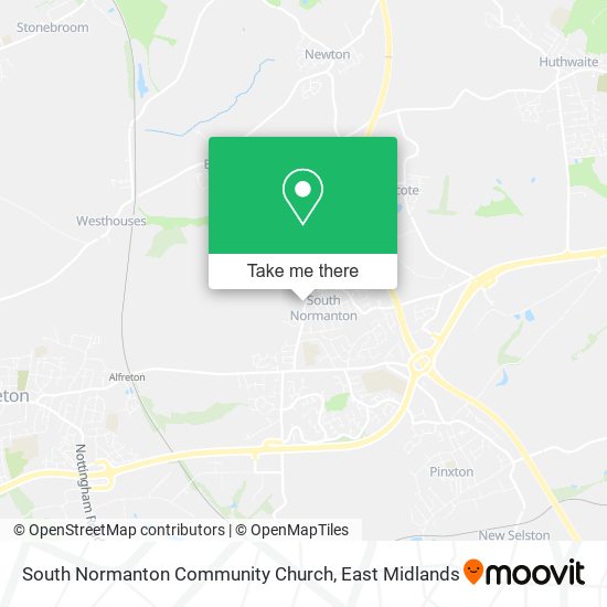 South Normanton Community Church map