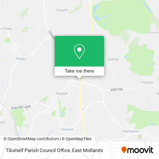 Tibshelf Parish Council Office map