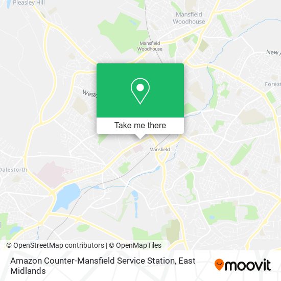 Amazon Counter-Mansfield Service Station map
