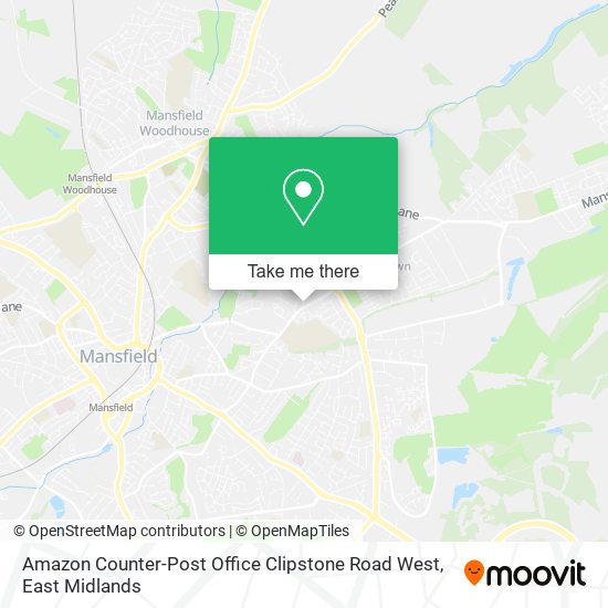 Amazon Counter-Post Office Clipstone Road West map
