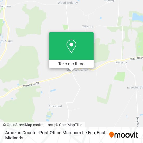Amazon Counter-Post Office Mareham Le Fen map