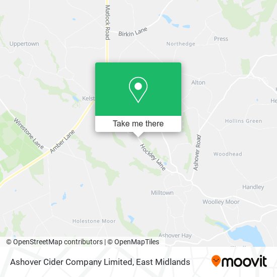 Ashover Cider Company Limited map