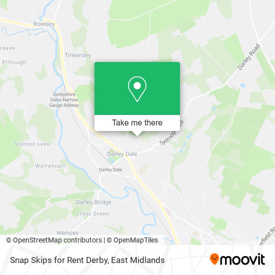 Snap Skips for Rent Derby map
