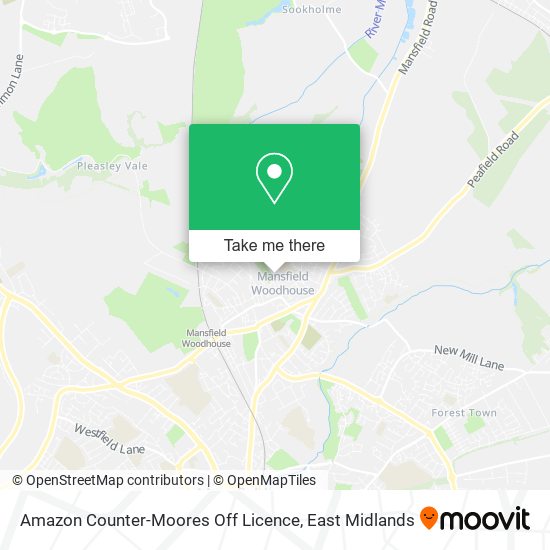 Amazon Counter-Moores Off Licence map