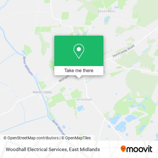 Woodhall Electrical Services map