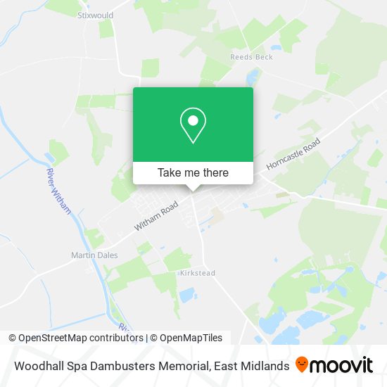 Woodhall Spa Dambusters Memorial map