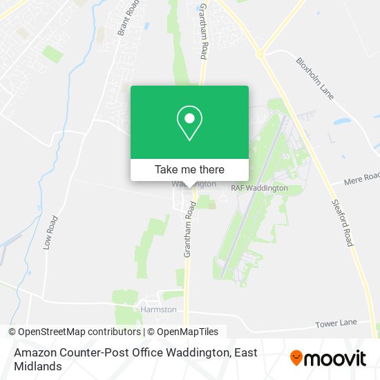 Amazon Counter-Post Office Waddington map