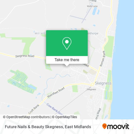 Future Nails & Beauty Skegness map