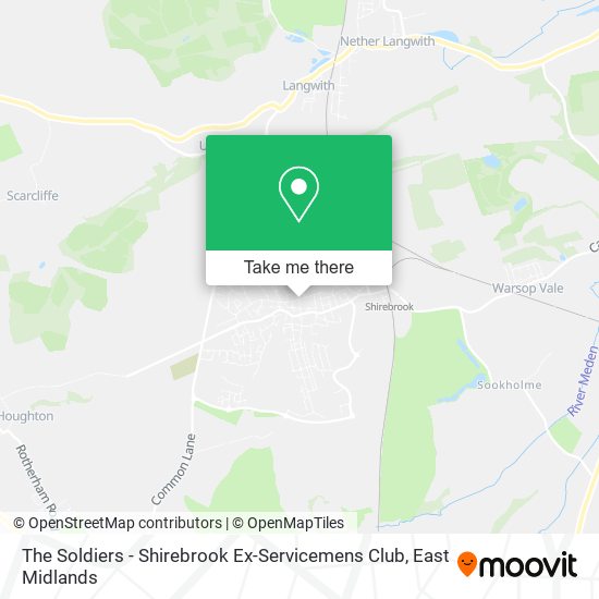 The Soldiers - Shirebrook Ex-Servicemens Club map