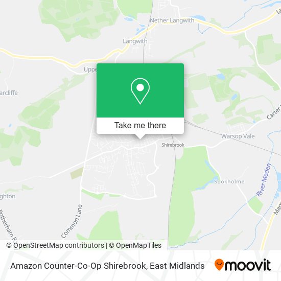 Amazon Counter-Co-Op Shirebrook map