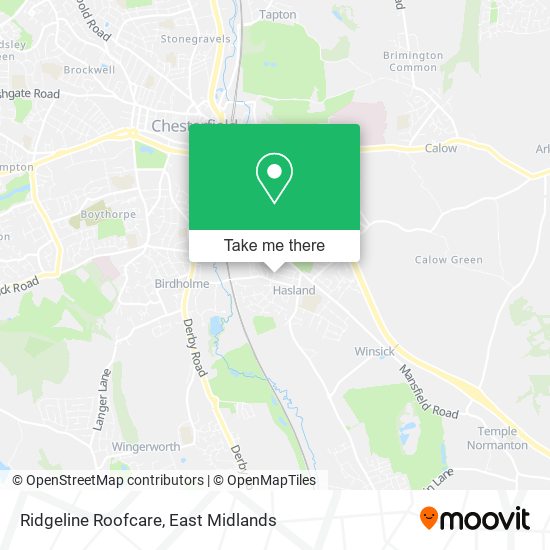Ridgeline Roofcare map